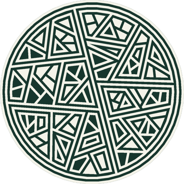 A Claycode, the round drawn code printed on each token